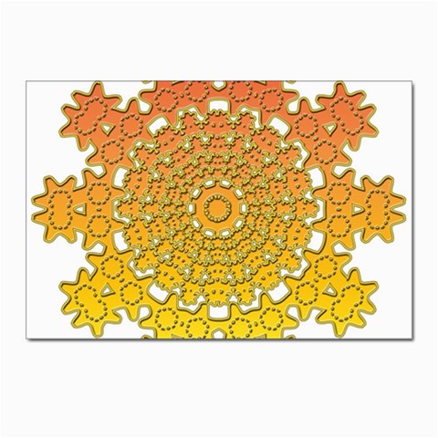 Mandala Background Image Ornament Postcard 4 x 6  (Pkg of 10) from ArtsNow.com Front