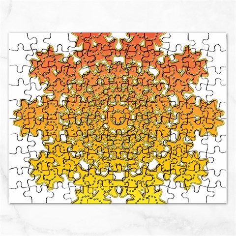 Mandala Background Image Ornament Rectangular Jigsaw Puzzl from ArtsNow.com Front
