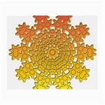 Mandala Background Image Ornament Small Glasses Cloth