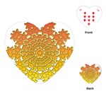 Mandala Background Image Ornament Playing Cards Single Design (Heart)