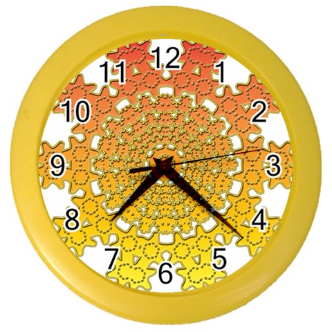 Mandala Background Image Ornament Color Wall Clock from ArtsNow.com Front