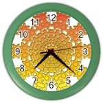 Mandala Background Image Ornament Color Wall Clock