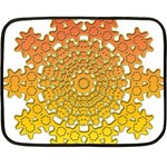 Mandala Background Image Ornament Two Sides Fleece Blanket (Mini)