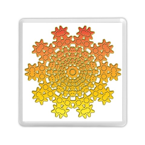 Mandala Background Image Ornament Memory Card Reader (Square) from ArtsNow.com Front