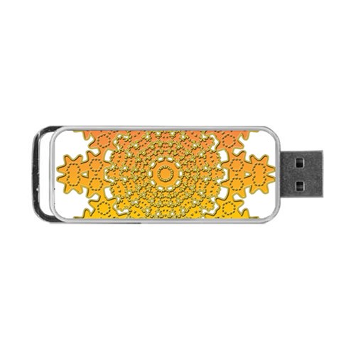 Mandala Background Image Ornament Portable USB Flash (One Side) from ArtsNow.com Front