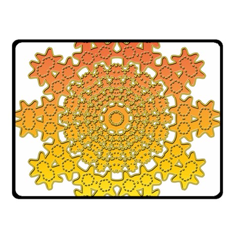 Mandala Background Image Ornament Two Sides Fleece Blanket (Small) from ArtsNow.com 45 x34  Blanket Front
