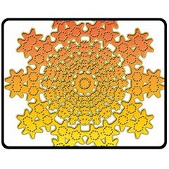 Mandala Background Image Ornament Two Sides Fleece Blanket (Medium) from ArtsNow.com 58.8 x47.4  Blanket Front