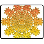 Mandala Background Image Ornament Two Sides Fleece Blanket (Medium)