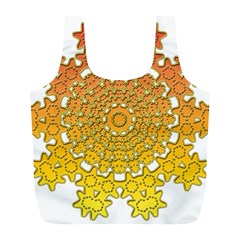 Mandala Background Image Ornament Full Print Recycle Bag (L) from ArtsNow.com Back