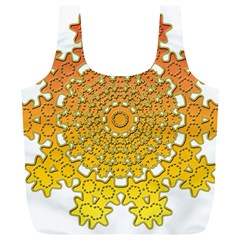 Mandala Background Image Ornament Full Print Recycle Bag (XL) from ArtsNow.com Front