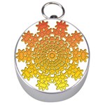 Mandala Background Image Ornament Silver Compasses