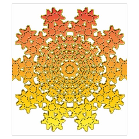 Mandala Background Image Ornament Drawstring Pouch (Small) from ArtsNow.com Front