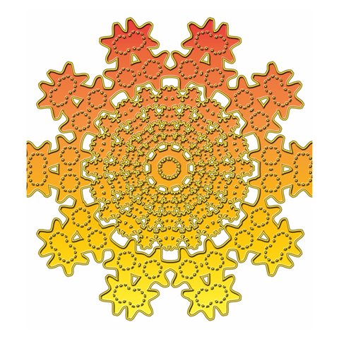 Mandala Background Image Ornament Drawstring Pouch (Medium) from ArtsNow.com Back