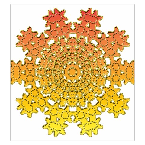 Mandala Background Image Ornament Drawstring Pouch (Large) from ArtsNow.com Back
