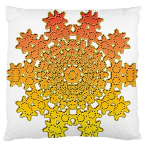 Mandala Background Image Ornament Large Premium Plush Fleece Cushion Case (One Side) from ArtsNow.com Front
