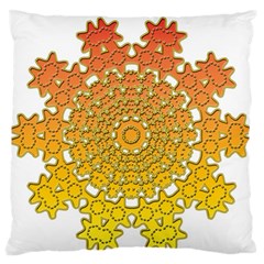 Mandala Background Image Ornament Large Premium Plush Fleece Cushion Case (Two Sides) from ArtsNow.com Back
