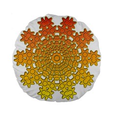 Mandala Background Image Ornament Standard 15  Premium Flano Round Cushions from ArtsNow.com Back