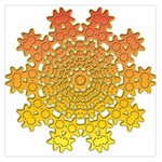 Mandala Background Image Ornament Square Satin Scarf (36  x 36 )