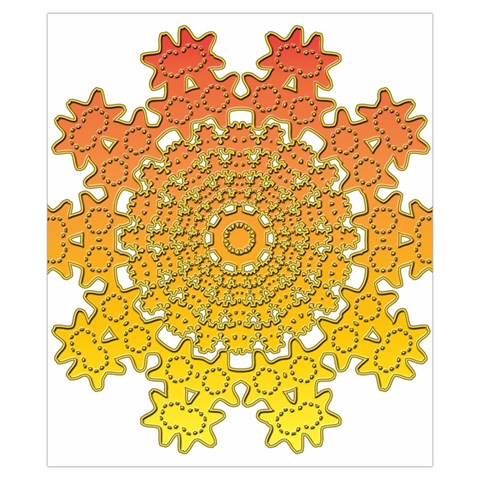Mandala Background Image Ornament Drawstring Pouch (XS) from ArtsNow.com Front