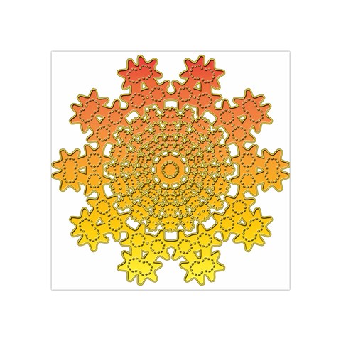 Mandala Background Image Ornament Square Tapestry (Small) from ArtsNow.com Front