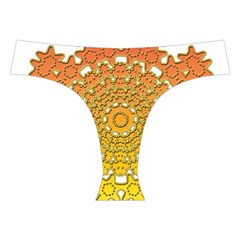 Mandala Background Image Ornament Cross Back Hipster Bikini Set from ArtsNow.com Front Under