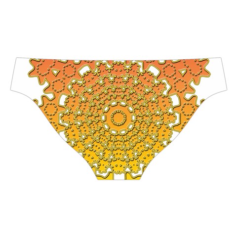 Mandala Background Image Ornament Cross Back Hipster Bikini Set from ArtsNow.com Back Under
