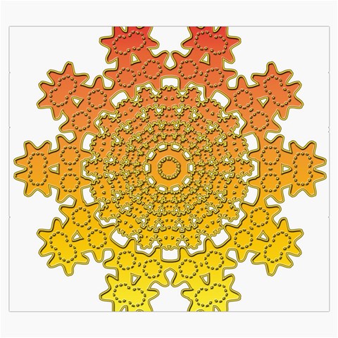 Mandala Background Image Ornament Roll Up Canvas Pencil Holder (S) from ArtsNow.com Front