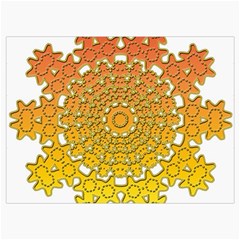 Mandala Background Image Ornament Roll Up Canvas Pencil Holder (M) from ArtsNow.com Front