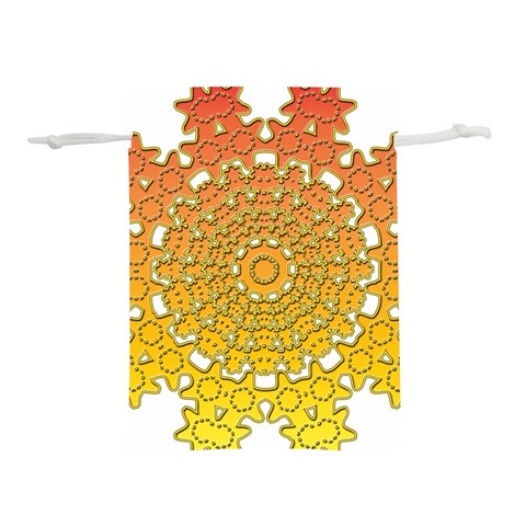 Mandala Background Image Ornament Lightweight Drawstring Pouch (M) from ArtsNow.com Front