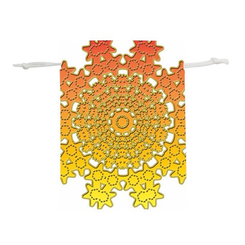 Mandala Background Image Ornament Lightweight Drawstring Pouch (L) from ArtsNow.com Front