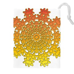 Mandala Background Image Ornament Drawstring Pouch (4XL) from ArtsNow.com Front