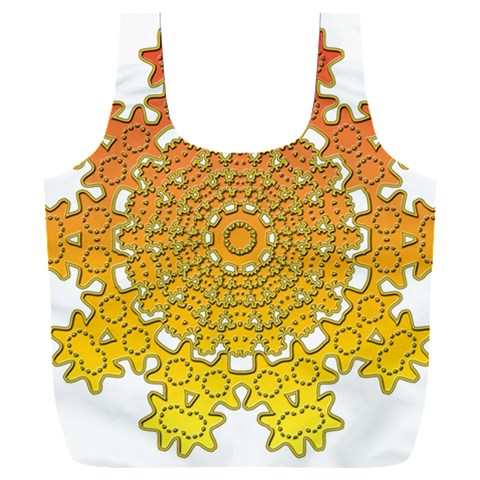 Mandala Background Image Ornament Full Print Recycle Bag (XXL) from ArtsNow.com Front