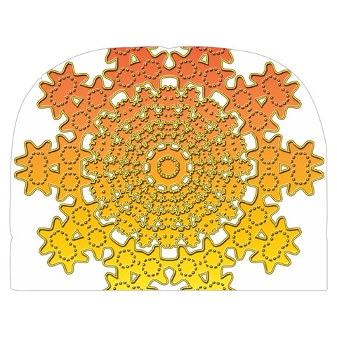 Mandala Background Image Ornament Make Up Case (Medium) from ArtsNow.com Back