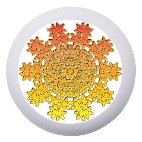Mandala Background Image Ornament Dento Box with Mirror from ArtsNow.com Front