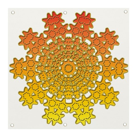 Mandala Background Image Ornament Banner and Sign 3  x 3  from ArtsNow.com Front