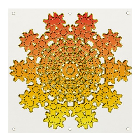 Mandala Background Image Ornament Banner and Sign 4  x 4  from ArtsNow.com Front