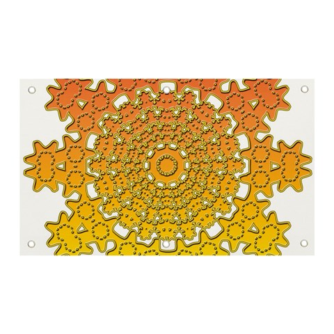 Mandala Background Image Ornament Banner and Sign 5  x 3  from ArtsNow.com Front