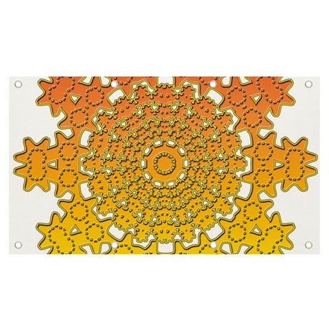 Mandala Background Image Ornament Banner and Sign 7  x 4  from ArtsNow.com Front