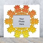 Mandala Background Image Ornament White Wall Photo Frame 5  x 7 