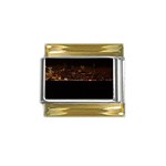 San Fransisco Usa California Water Gold Trim Italian Charm (9mm)
