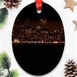 San Fransisco Usa California Water Oval Ornament (Two Sides)