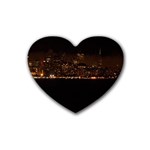 San Fransisco Usa California Water Rubber Heart Coaster (4 pack)