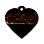 San Fransisco Usa California Water Dog Tag Heart (Two Sides)