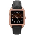 San Fransisco Usa California Water Rose Gold Leather Watch 