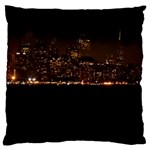 San Fransisco Usa California Water Large Premium Plush Fleece Cushion Case (Two Sides)
