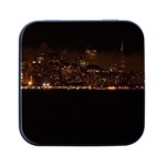 San Fransisco Usa California Water Square Metal Box (Black)