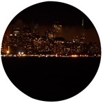 San Fransisco Usa California Water Wooden Bottle Opener (Round)