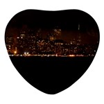 San Fransisco Usa California Water Heart Glass Fridge Magnet (4 pack)