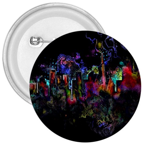 Grunge Paint Splatter Splash Ink 3  Buttons from ArtsNow.com Front
