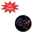 Grunge Paint Splatter Splash Ink 1  Mini Buttons (100 pack) 
